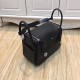 Hermes Lindy 26/30cm Bag Clemence Leather In Black Silver-Metal High