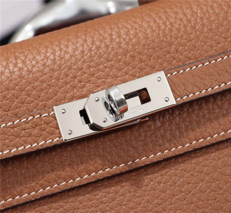 Hermes Kelly Classic Wallet Calfskin In Camel High