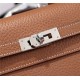 Hermes Kelly Classic Wallet Calfskin In Camel High