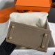 Hermes Birkin Sellier Bag 25/30cm Epsom Leather WAX Etoupe Gold-Metal High