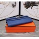 Hermes Kelly Classic Wallet Calfskin In Royal Blue High