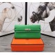 Hermes Kelly Classic Wallet Calfskin In Green High