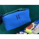 Hermes Bride-a-Brac Travel Case Small/Large Model Blue High