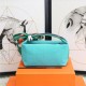 Hermes Bride-a-Brac Travel Case Small/Large Model Lake Blue High