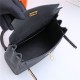 Hermes Kelly Ado PM Backpack Togo Leather WAX In Black Gold-Metal High