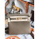 Hermes Kelly Ado PM Backpack Togo Leather WAX In Etoupe Gold-Metal High