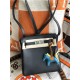 Hermes Kelly Ado PM Backpack Togo Leather WAX In Black Silver-Metal High