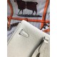 Hermes Kelly Ado PM Backpack Togo Leather WAX In Cream Silver-Metal High