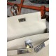 Hermes Kelly Ado PM Backpack Togo Leather WAX In Cream Silver-Metal High