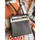 Hermes Kelly Ado PM Backpack Togo Leather WAX In Tin Grey Silver-Metal High