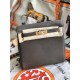 Hermes Kelly Ado PM Backpack Togo Leather WAX In Tin Grey Gold-Metal High