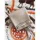 Hermes Kelly Ado PM Backpack Togo Leather WAX In Gris Asphalte Silver-Metal High