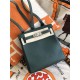 Hermes Kelly Ado PM Backpack Togo Leather WAX In Olive Silver-Metal High