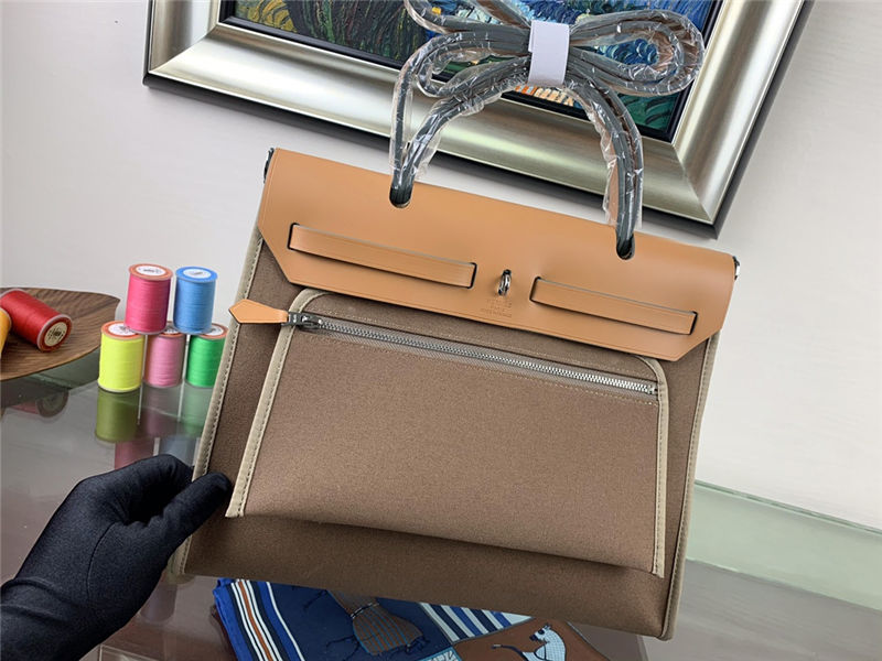 Hermes Herbag 31 Etoupe Camel High