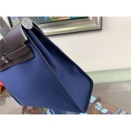 Hermes Herbag 31 Blue Navy High