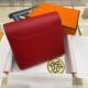 Hermes Constance Compact Wallet Epsom Leather Red High