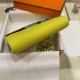 Hermes Constance Compact Wallet Epsom Leather Yellow High