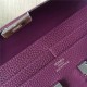 Hermes Constance Long Wallet Calfskin In Purple High