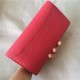 Hermes Constance Long Wallet Calfskin In Rose Red High