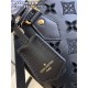 Louis Vuitton Alma BB Bag Calfskin Monogram Embroidrey M22878 Black High