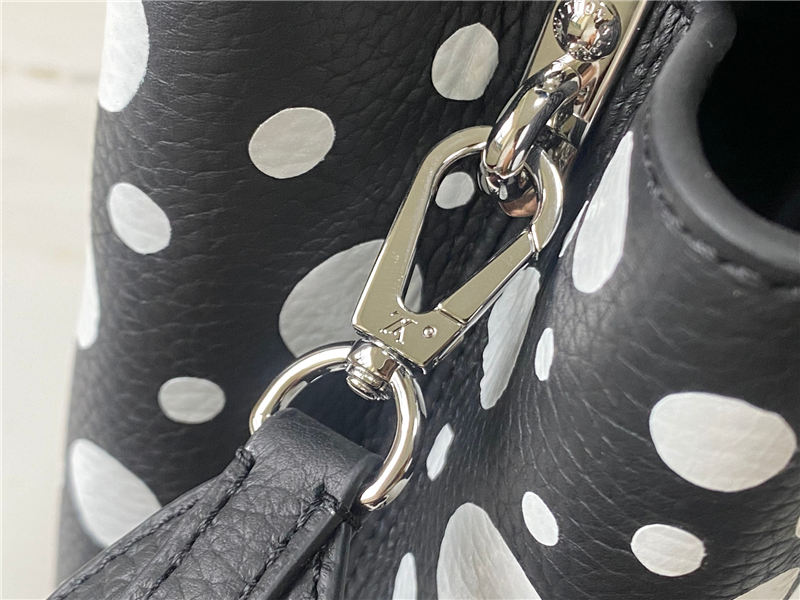 Louis Vuitton Capucines Mini Taurillon LV x YK leather M21692/M48865 Black/White High