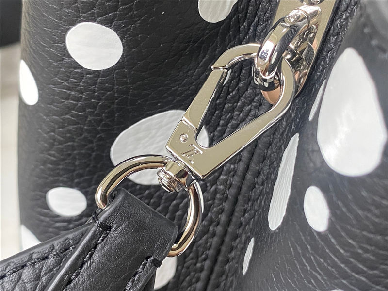 Louis Vuitton Capucines MM Taurillon LV x YK leather M21692/M48865 Black/White High