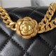 Chanel SUPERMINI FLAP BAG AS4040 Lambskin & Gold-Tone Metal Black High