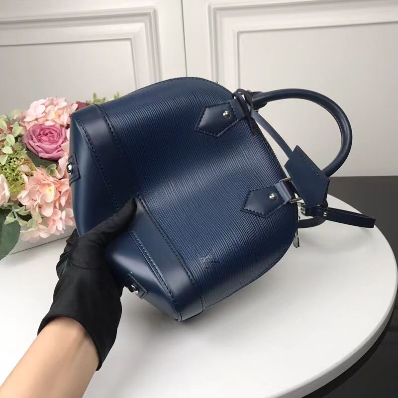 Louis Vuitton Alma BB Bag Epi Leather M40855 Navy High