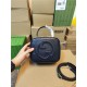 Gucci Blondie Top Handle bag Leather 744434 Blue High