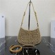 Prada Cleo satin bag with crystals 1BC169 Gold High