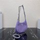 Prada Cleo satin bag with crystals 1BC169 Purple High