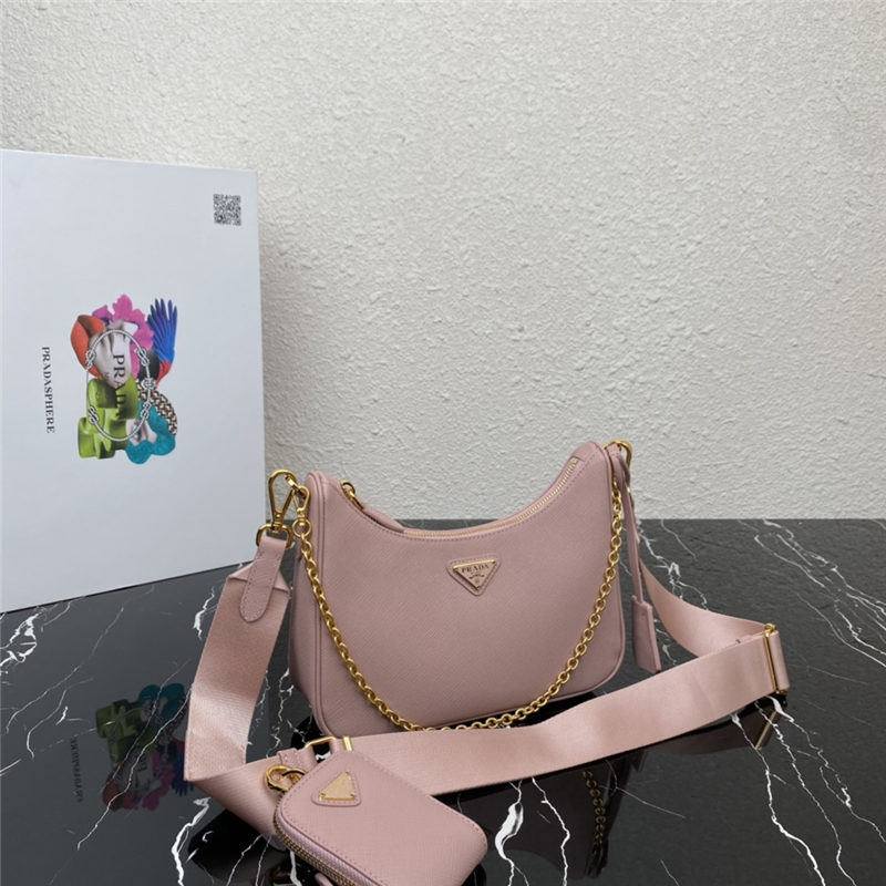 Prada Re-Edition 2005 Saffiano leather bag 1BH204 Pink High