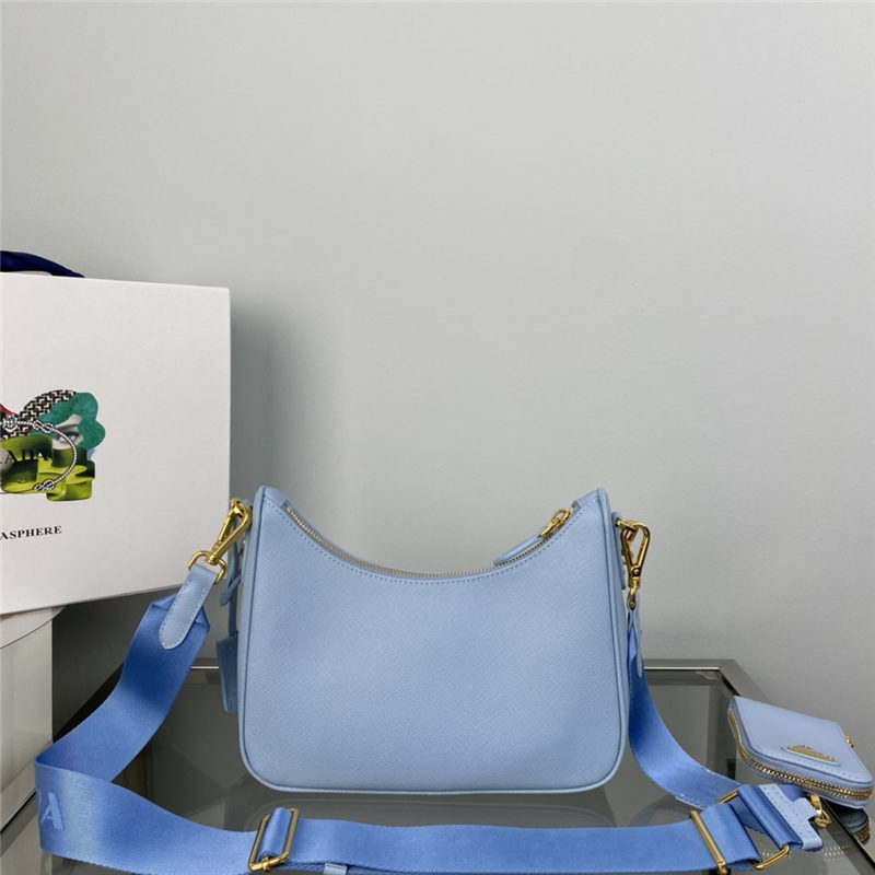 Prada Re-Edition 2005 Saffiano leather bag 1BH204 Pale Blue High