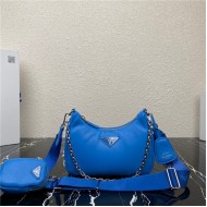 Prada Re-Edition 2005 Padded nappa-leather bag 1BH204 Blue High