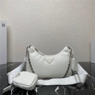 Prada Re-Edition 2005 Padded nappa-leather bag 1BH204 White High