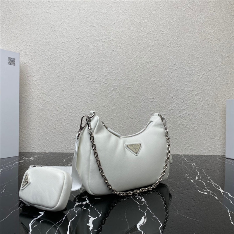 Prada Re-Edition 2005 Padded nappa-leather bag 1BH204 White High