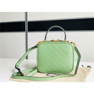 Gucci Blondie Top Handle bag Leather 744434 Green High