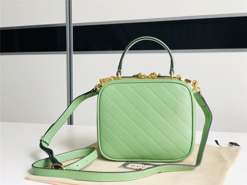 Gucci Blondie Top Handle bag Leather 744434 Green High