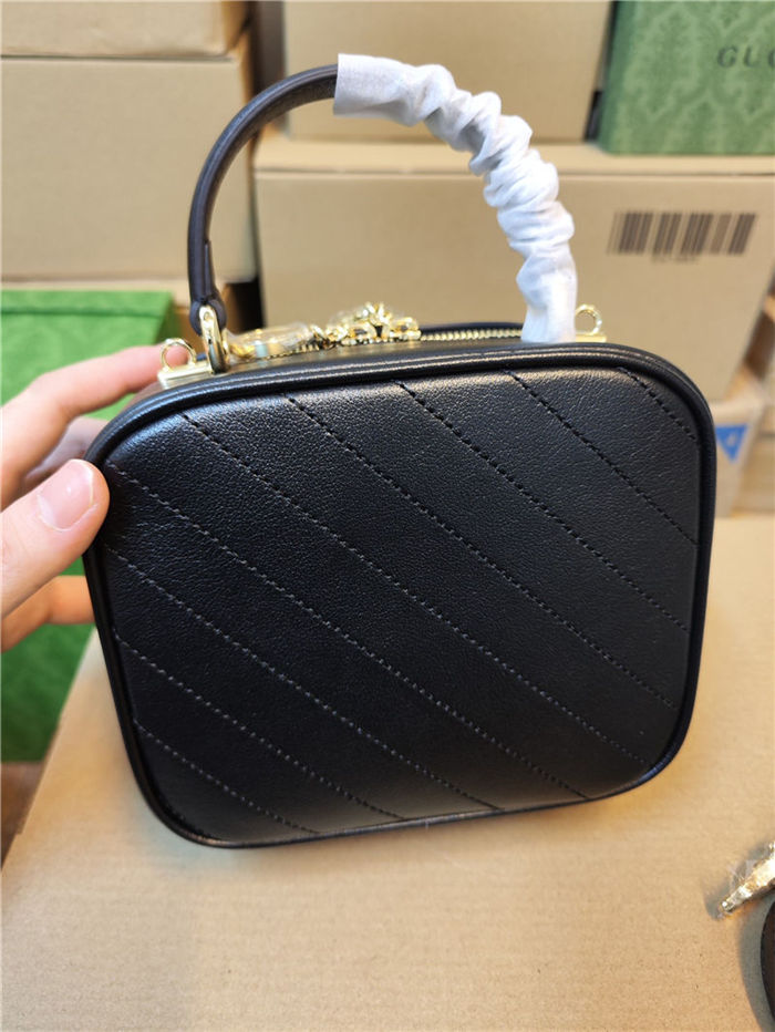 Gucci Blondie Top Handle bag Leather 744434 Black High