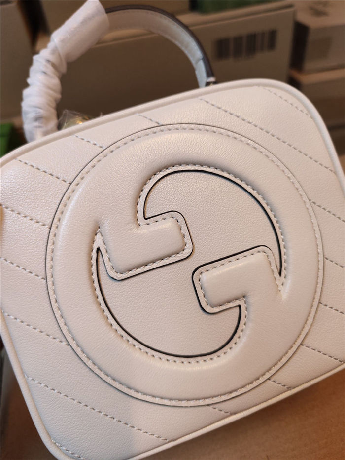 Gucci Blondie Top Handle bag Leather 744434 White High