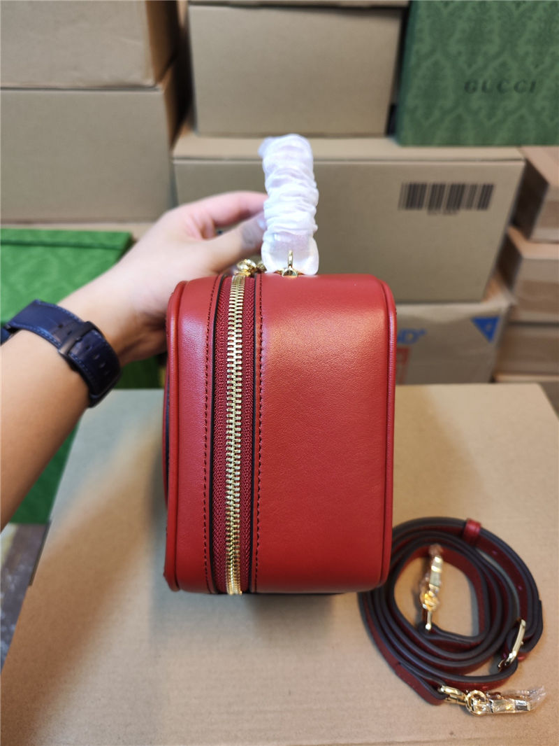 Gucci Blondie Top Handle bag Leather 744434 Red High