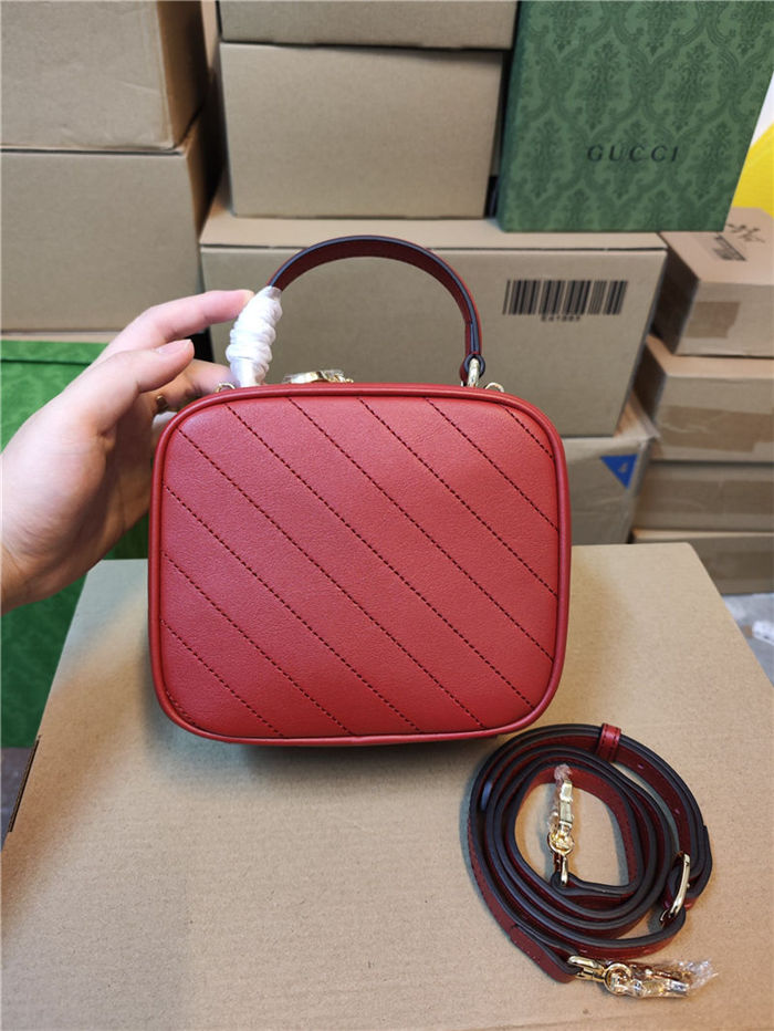 Gucci Blondie Top Handle bag Leather 744434 Red High