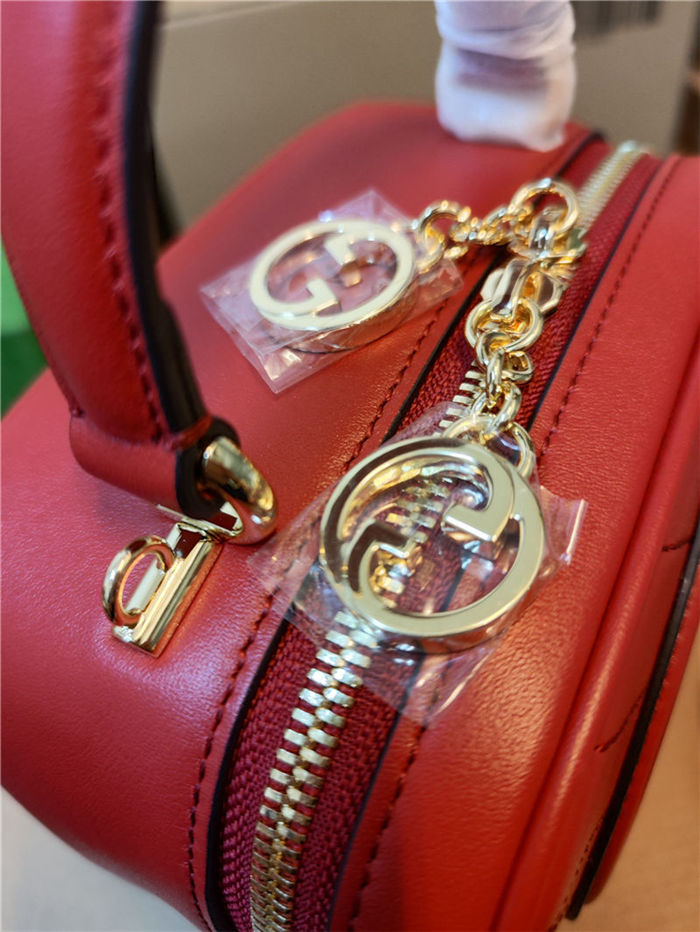 Gucci Blondie Top Handle bag Leather 744434 Red High