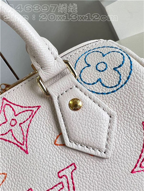 Louis Vuitton SPEEDY BANDOULIÈRE 20 Monogram Empreinte Embroidery M46397 High