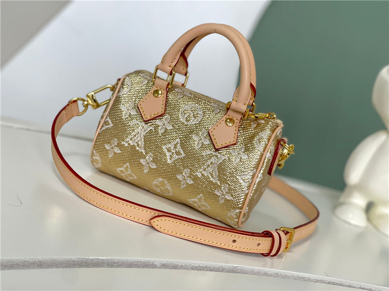 Louis Vuitton Nano Speedy Bag Monogram Gold M82242 High