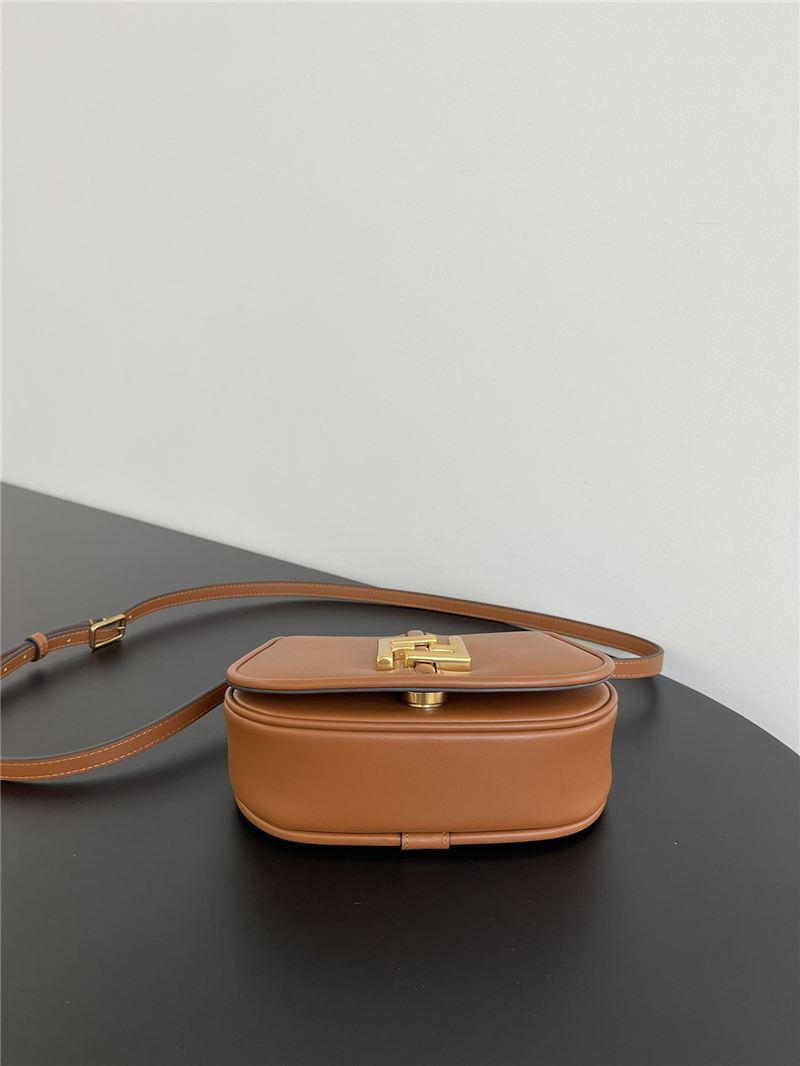 Fendi C’mon Mini leather bag Brown High