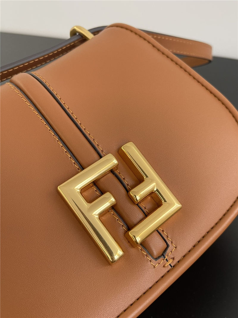 Fendi C’mon Mini leather bag Brown High