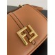 Fendi C’mon Mini leather bag Brown High