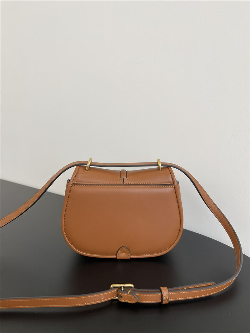 Fendi C’mon Mini leather bag Brown High