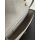 Fendi C’mon Medium leather and full-grain leather bag Grey High